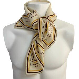 Barrons “Bull & Bear” Stock Market Vintage Scarf Square 26" × 26"